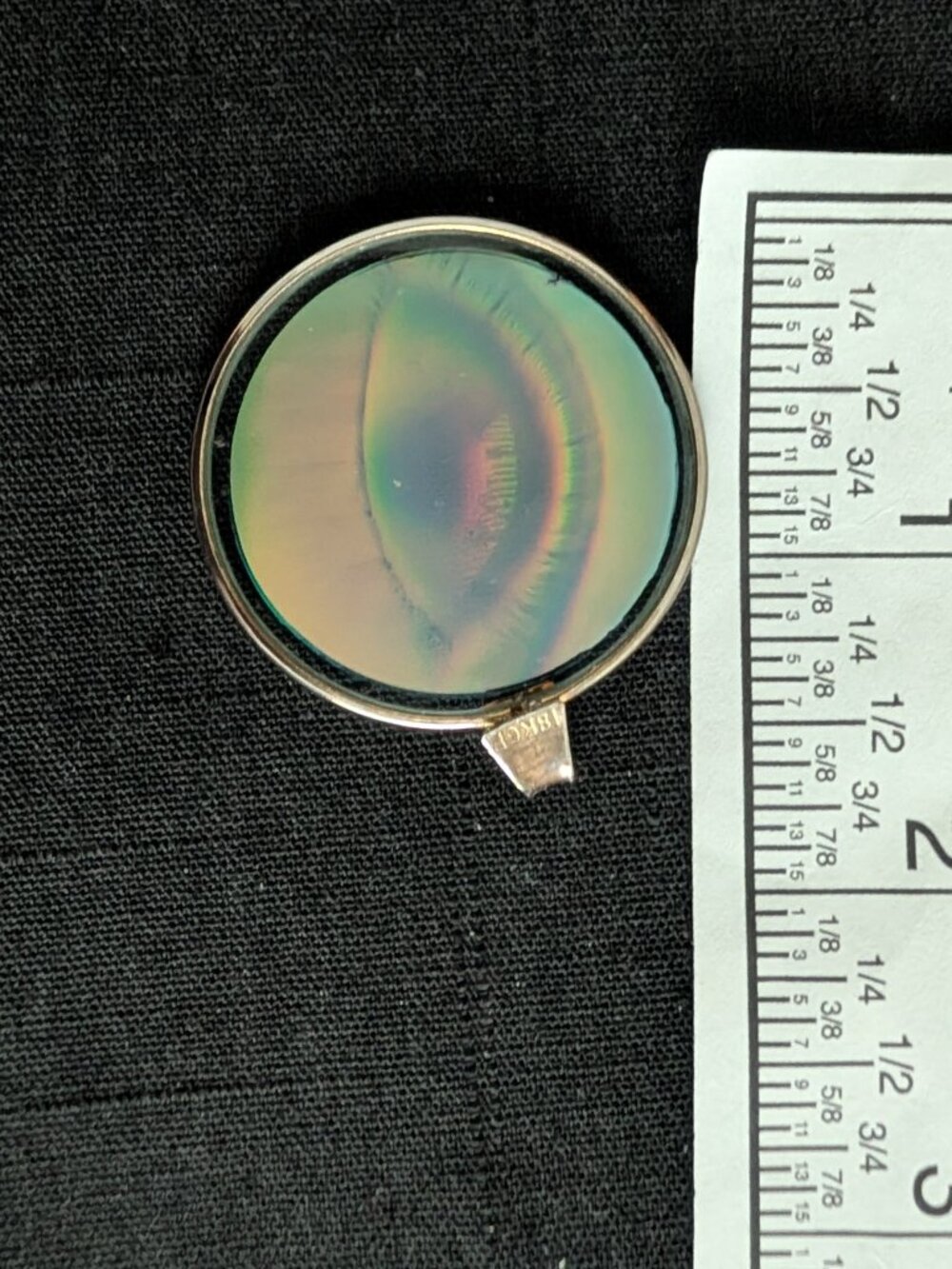 VINTAGE  3D EYE HOLOGRAM 18K GP for Necklace or key chain - Picture 7 of 7